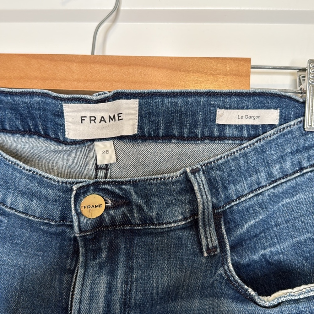 Frame Le Garcon Denim‎ Classic Ankle Slim Fit Blue Jeans - Picture 5 of 7